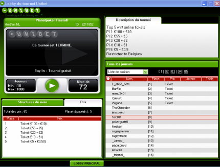 UNIBETFreeroll